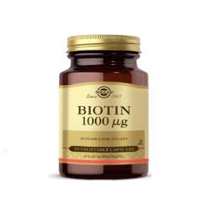مکمل بیوتین سولگار 1000 میکروگرم کاملا گیاهی 50 عددی