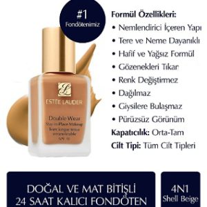 کرم پودر استی لادر مدل دابل ویر 4N1 Shell Beige