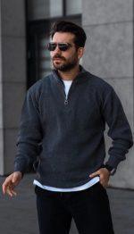 پلیور نیم زیپ مردانه مودا