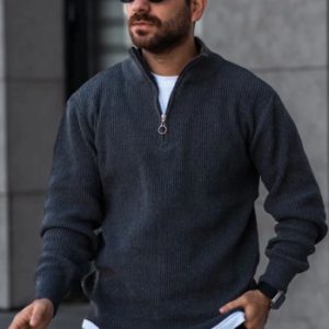 پلیور نیم زیپ مردانه مودا